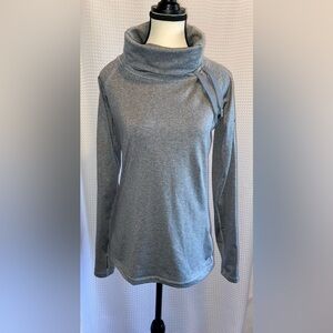 NIKE heather‎ gray Dri-Fit Thumb Hole long sleeves sweater size Large
